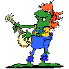 [ frog playing banjo. ]