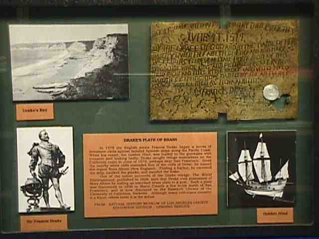 [ Drake's plate on display. ]