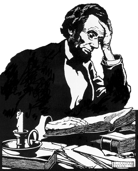 Lincoln reading