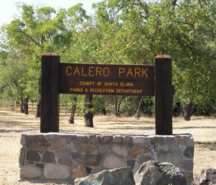 Park entrance sign