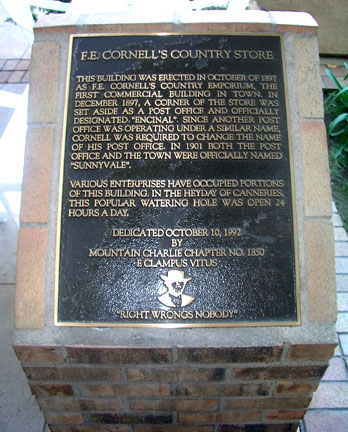 [ Photo of plaque closeup. ]