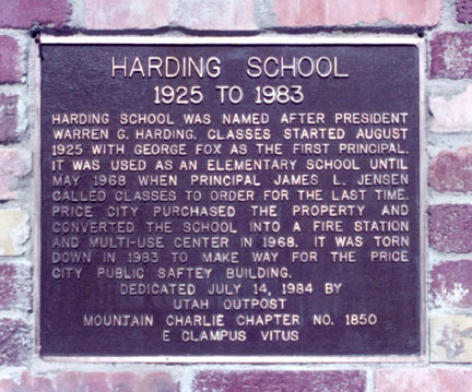 [ Photo of plaque closeup. ]