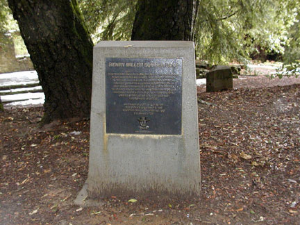 [ Photo of Henry Miller summer home plaque. ]
