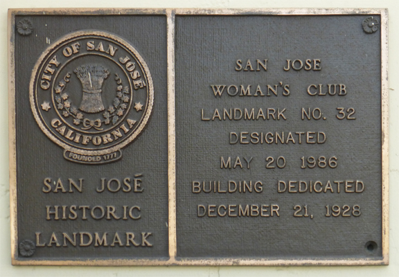 City of San Jose Historic Landmark No.32 Plaque