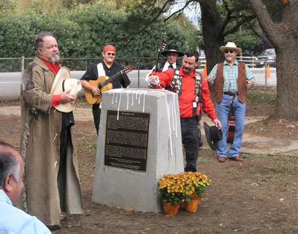 [ Plaque dedication. ]
