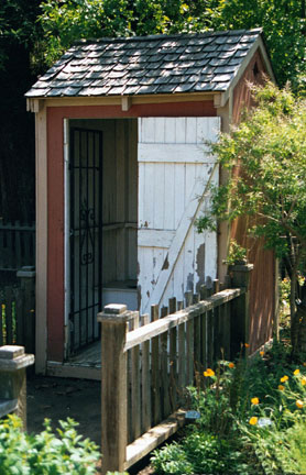[ Photo of Umbarger Outhouse.]