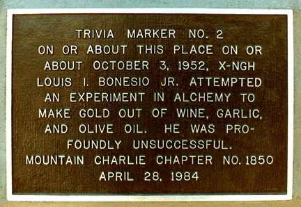 [ Photo of plaque closeup. ]